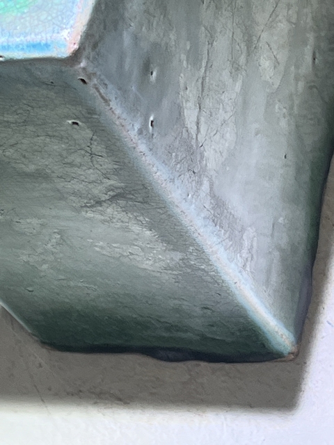 古玩陶瓷石灣窯綠釉脈枕拍賣,當前價格180元
