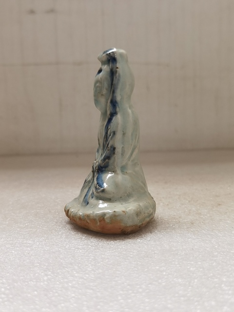古玩陶瓷青花觀音菩薩造像拍賣，當前價格450元