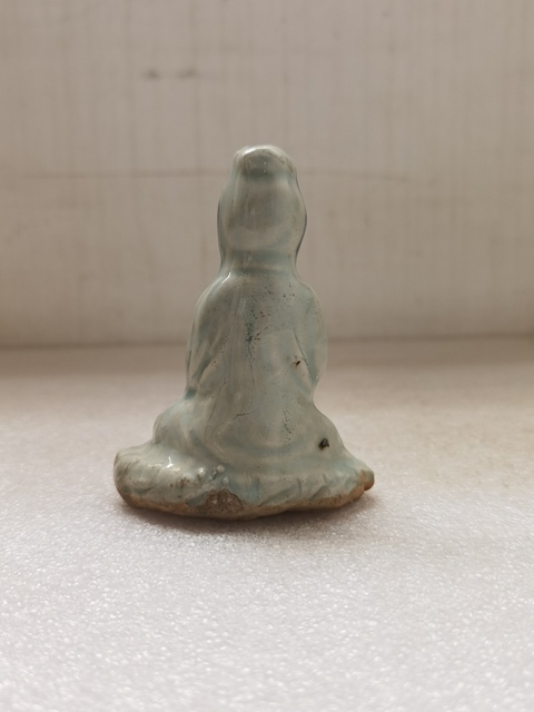 古玩陶瓷青花觀音菩薩造像拍賣，當前價格450元