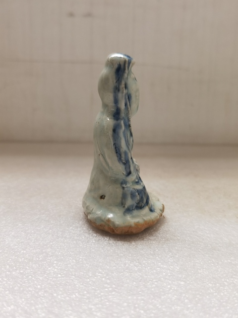 古玩陶瓷青花觀音菩薩造像拍賣，當前價格450元