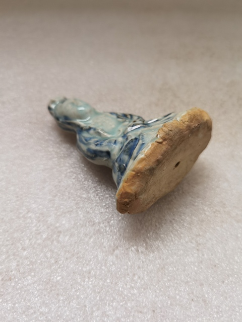 古玩陶瓷青花觀音菩薩造像拍賣，當前價格450元