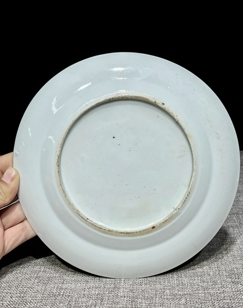 古玩陶瓷咸豐細路廣彩盤拍賣,當前價格600元