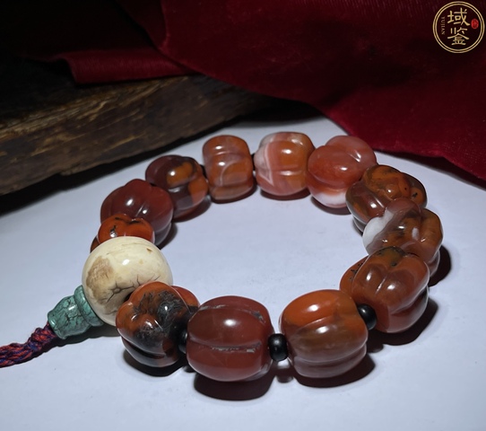 古玩玉器天然南紅瑪瑙瓜愣珠拍賣，當前價格1580元