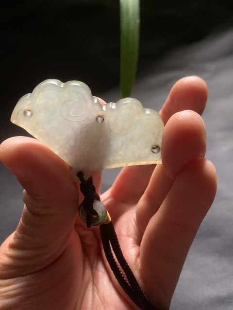 古玩玉器天然翡翠雕“吉慶佩”拍賣,當前價格6500元