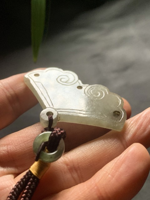 古玩玉器天然翡翠雕“吉慶佩”拍賣,當前價格6500元