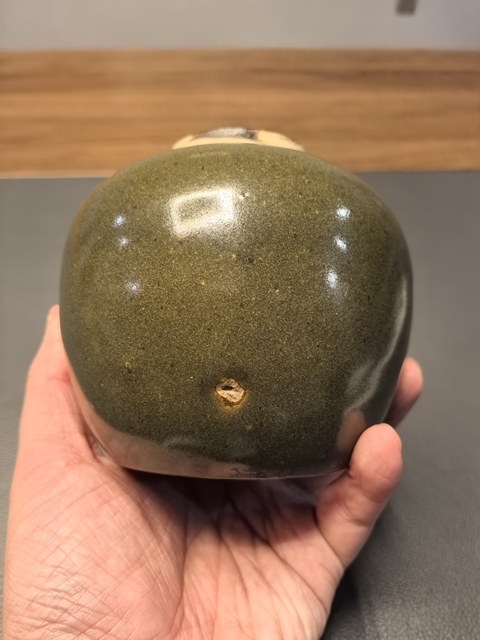 古玩陶瓷晚清一把抓茶葉末釉茶葉罐拍賣，當前價格750元