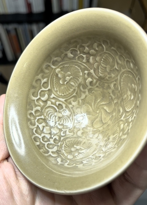 古玩陶瓷北宋耀州窯團菊盞拍賣,當前價格20000元