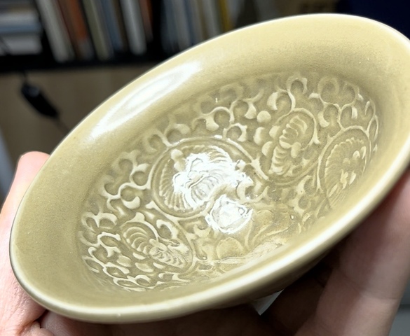 古玩陶瓷北宋耀州窯團菊盞拍賣,當前價格20000元