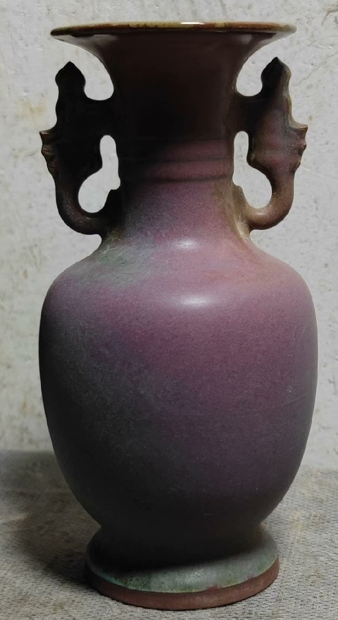 古玩陶瓷鈞窯瓶拍賣，當前價格999元