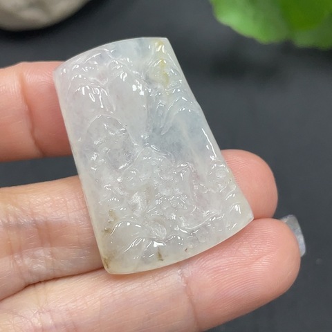 古玩玉器195情侶??裝天然翡翠掛件兩件一手走拍賣,當(dāng)前價(jià)格520元