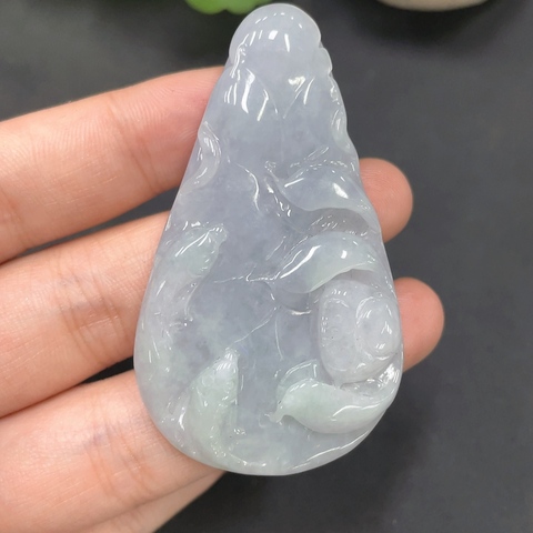 古玩玉器202天然翡翠觀音掛件拍賣,當前價格330元