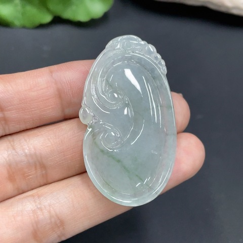 古玩玉器204天然翡翠掛件拍賣,當前價格380元