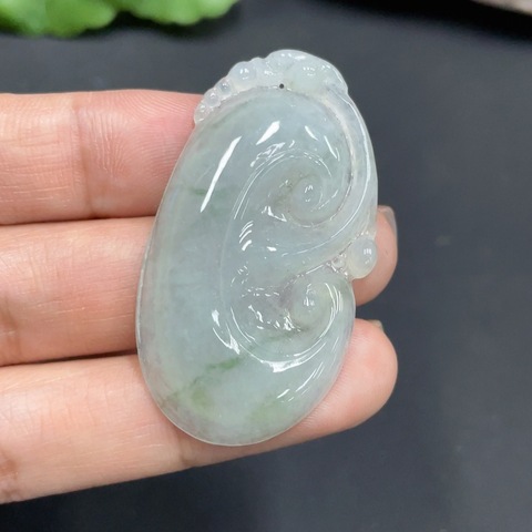 古玩玉器204天然翡翠掛件拍賣,當前價格380元