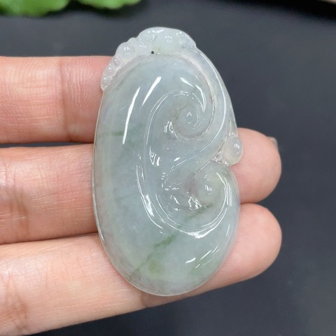 古玩玉器204天然翡翠掛件拍賣,當前價格380元