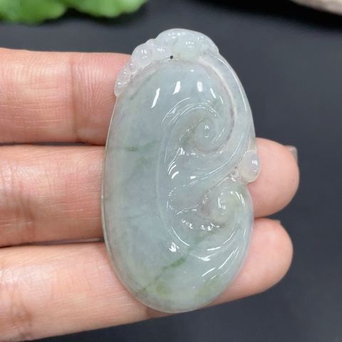 古玩玉器204天然翡翠掛件拍賣,當前價格380元