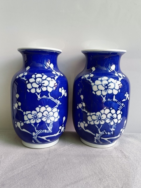 古玩陶瓷青花冰梅紋燈籠瓶拍賣(mài),當(dāng)前價(jià)格398元