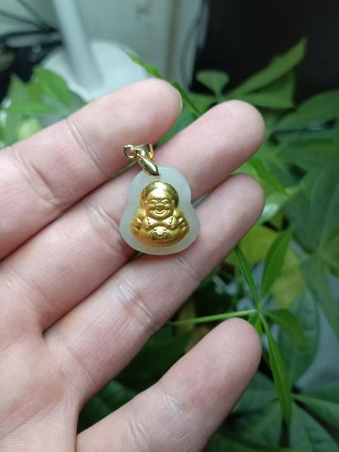 古玩玉器金鑲和田玉“佛公”掛件拍賣,當(dāng)前價格350元