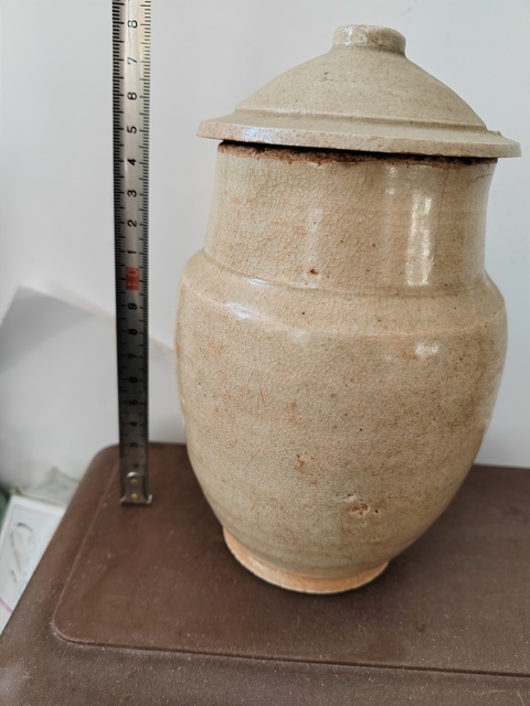 古玩陶瓷南宋青白釉蓋罐拍賣,當前價格1986元