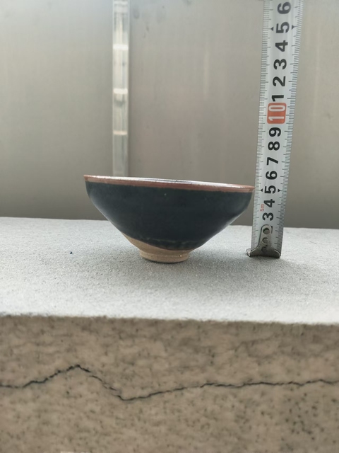 古玩陶瓷烏金釉盞拍賣,當前價格800元