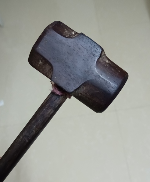 古玩雜項紅酸枝木榔頭拍賣,當前價格288元