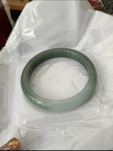 古玩玉器翡翠A貨手鐲拍賣，當前價格3600元