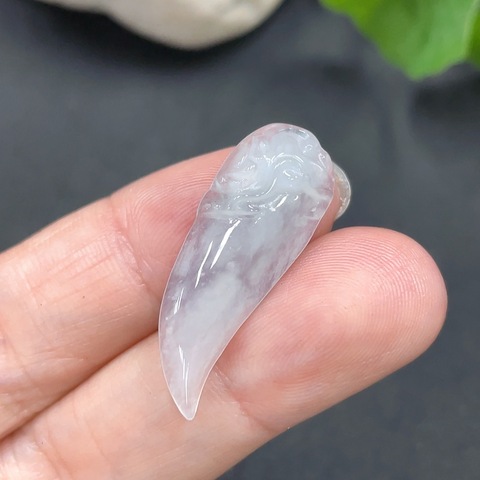古玩玉器205天然翡翠掛件三件一手走拍賣，當前價格390元