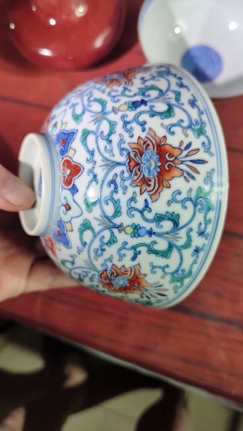 古玩陶瓷【精品斗彩道光官窯】纏枝花卉紋碗拍賣,當前價格186000元