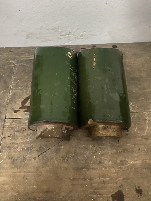 古玩陶瓷清代綠釉獅面瓦當拍賣,當前價格680元