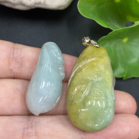 古玩玉器216天然翡翠掛件拍賣,當前價格330元