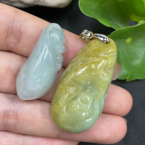 古玩玉器216天然翡翠掛件拍賣,當前價格330元