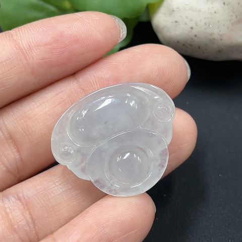 古玩玉器218天然翡翠佛公掛件拍賣,當前價格260元