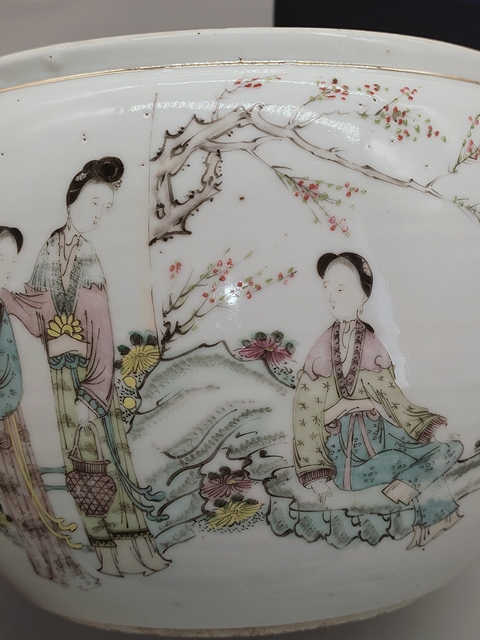 古玩陶瓷清末民初,紅樓夢(mèng)詩文粉彩罐拍賣,當(dāng)前價(jià)格999元