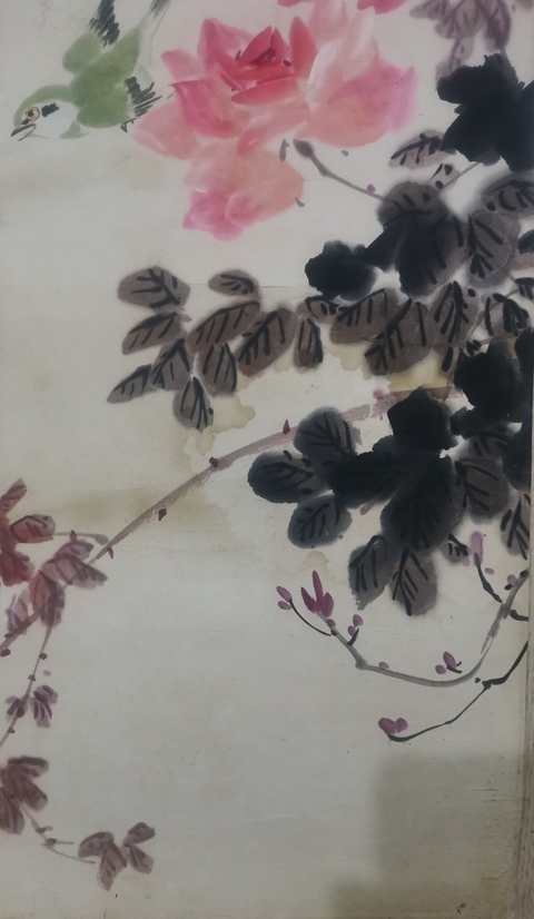 古玩字畫四川攀枝花美協(xié)副主席成都美協(xié)理事白明祥花鳥拍賣，當前價格699元