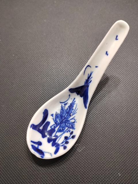 古玩陶瓷清光緒青花勺拍賣，當前價格11元