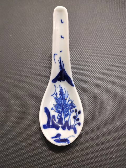 古玩陶瓷清光緒青花勺拍賣，當前價格11元