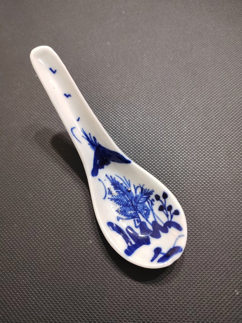 古玩陶瓷清光緒青花勺拍賣，當前價格11元