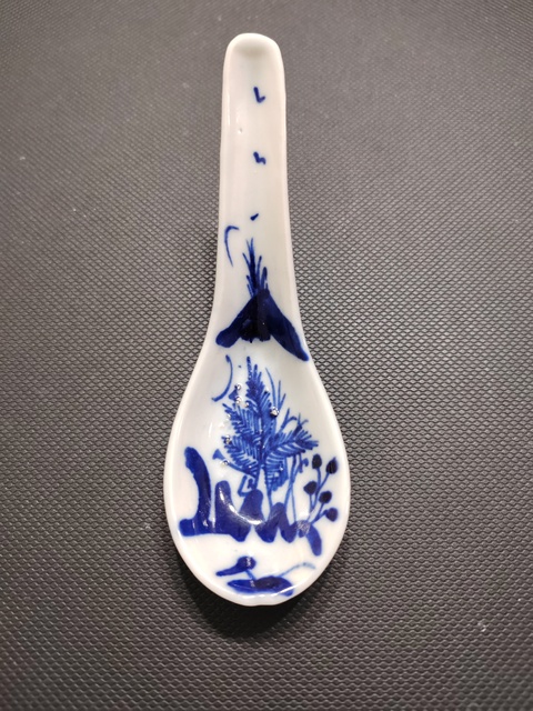 古玩陶瓷清光緒青花勺拍賣，當前價格11元