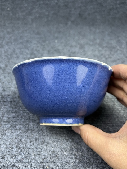 古玩陶瓷霽藍釉碗拍賣,當前價格1888元