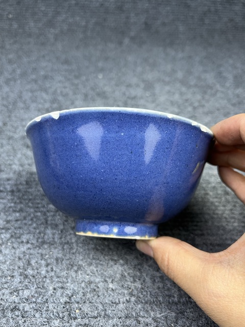 古玩陶瓷霽藍釉碗拍賣,當前價格1888元