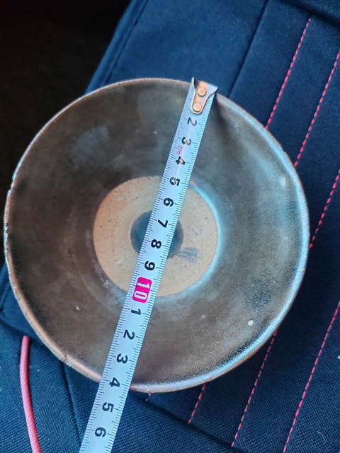 古玩陶瓷元末明初澀圈圈足疊燒工藝碗拍賣,當前價格558元
