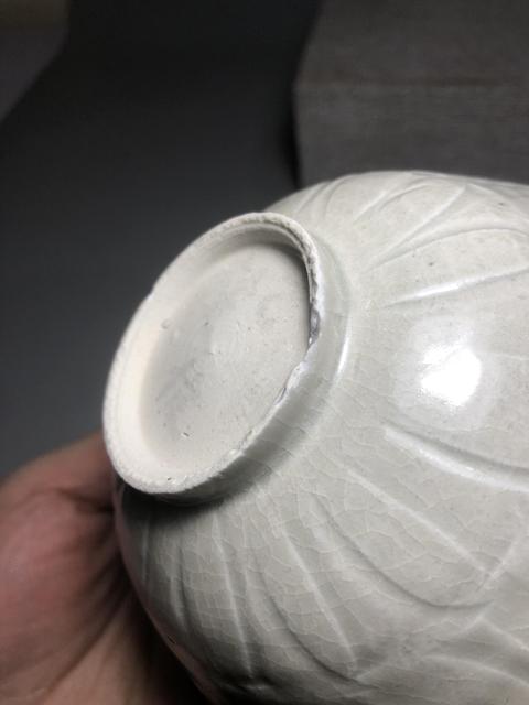 古玩陶瓷宋,影青釉荷花紋撇口碗拍賣,當前價格1600元