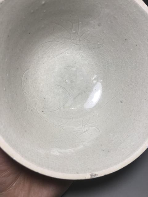 古玩陶瓷宋,影青釉荷花紋撇口碗拍賣,當前價格1600元