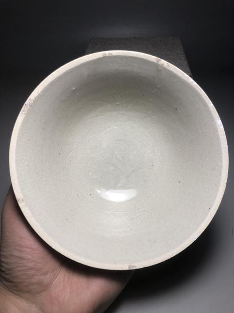 古玩陶瓷宋,影青釉荷花紋撇口碗拍賣,當前價格1600元