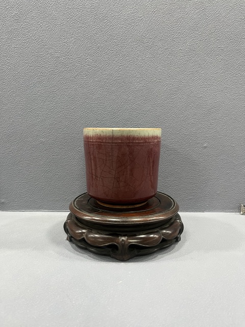 古玩陶瓷紅釉香爐拍賣,當前價格2800元