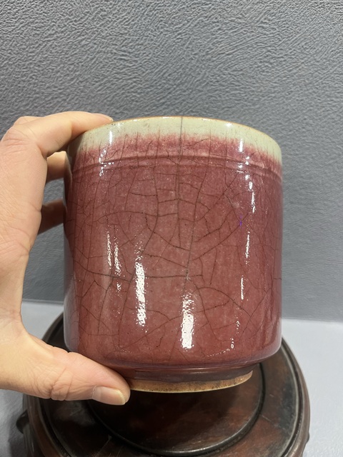 古玩陶瓷紅釉香爐拍賣,當前價格2800元