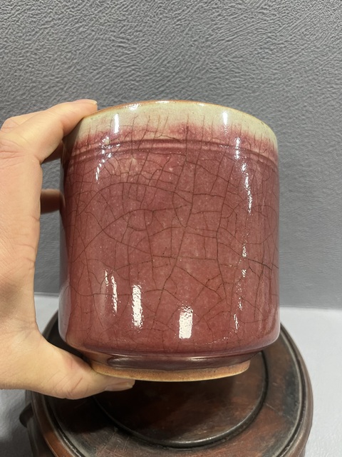 古玩陶瓷紅釉香爐拍賣,當前價格2800元
