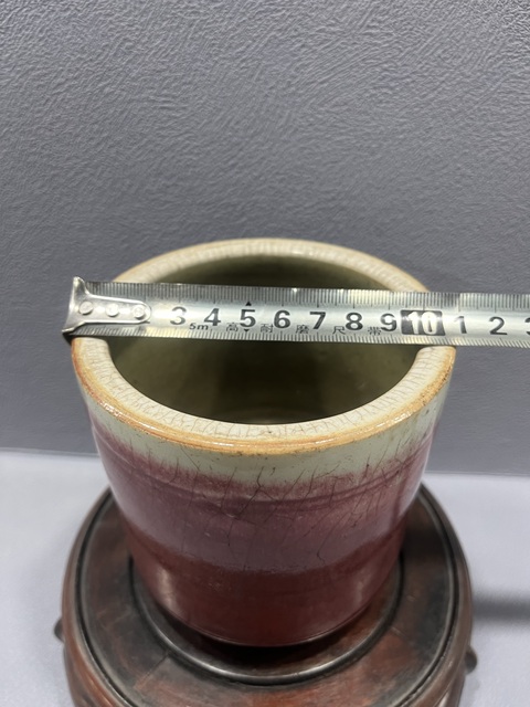 古玩陶瓷紅釉香爐拍賣,當前價格2800元