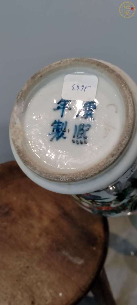 古玩陶瓷晚清五彩觀音瓶拍賣(mài)，當(dāng)前價(jià)格1688元