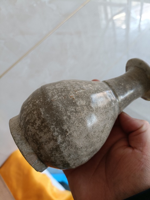 古玩陶瓷元代龍泉窯青瓷玉壺春瓶拍賣,當前價格2980元