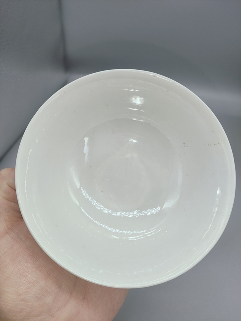 古玩陶瓷民國,胭脂紅綠釉寶相花福壽紋料彩碗拍賣,當前價格960元